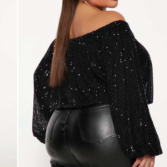 Sarah Sequin Top - Plus Size - Picture 5 of 8